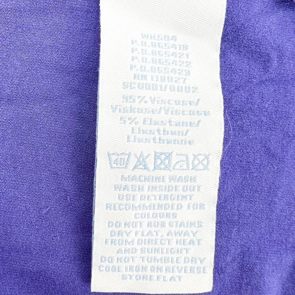 Boden Maxi Dress Womens 12L Purple Excellent Sleeveless V-Neck‎ Jersey Empire